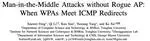 Man-in-the-Middle Attacks without Rogue AP: When WPAs Meet ICMP Redirects
